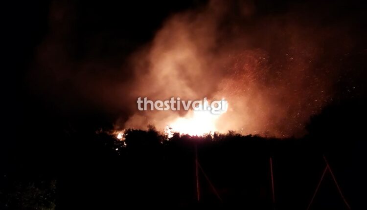 Φωτιά στη Νέα Ευκαρπιά Θεσσαλονίκης