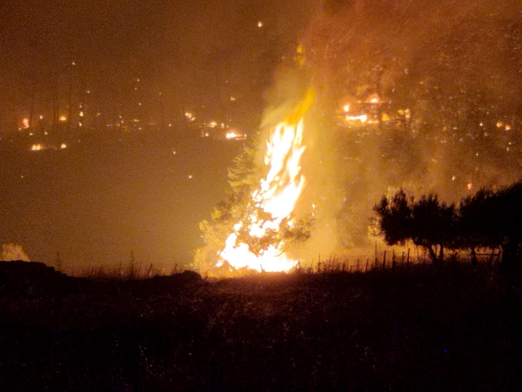 Πυρκαγιά στη Λίμνη Ευβοίας