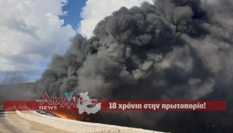 Φωτιά στο Μεσολόγγι