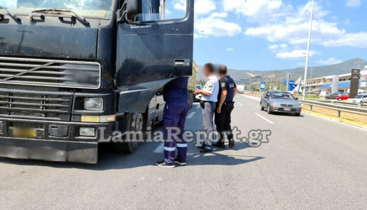 Οδηγός νταλίκας στη Λαμία