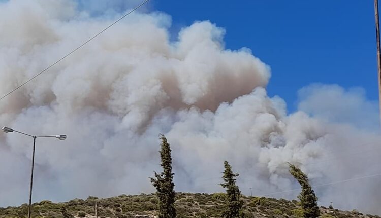 Πυρκαγιά στο Μαρκάτι Κερατέας