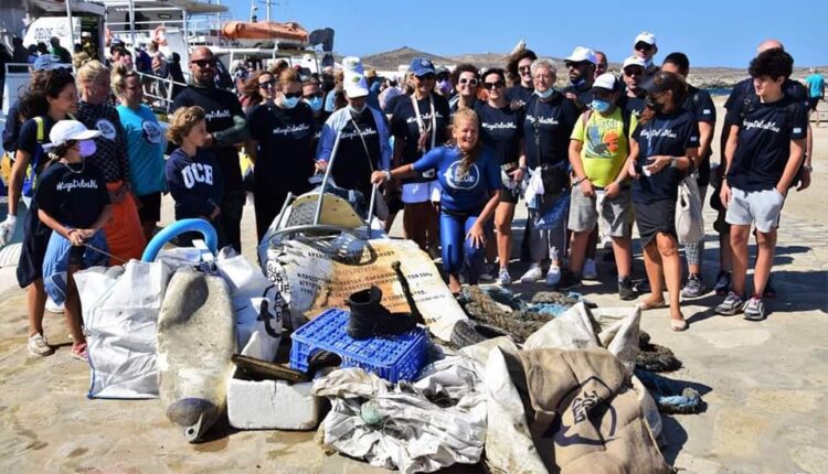 Συγκέντρωση απορριμάτων στη Δήλο