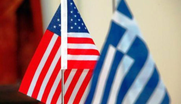 Σημαίες Ελλάδας και Αμερικής