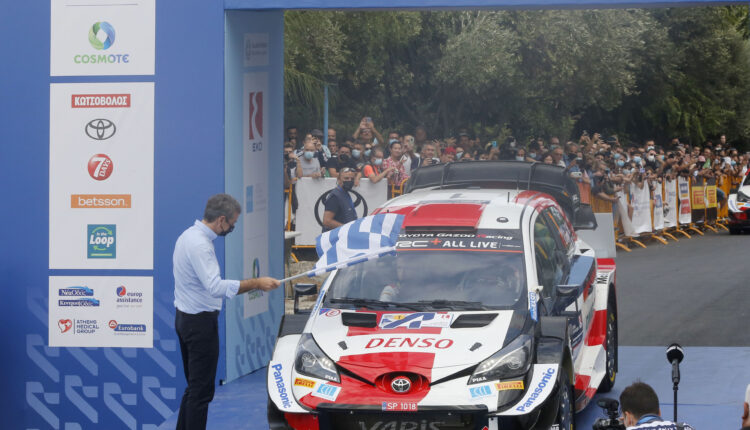 Κυριάκος Μητσοτάκης στο Ράλλυ Ακρόπολις