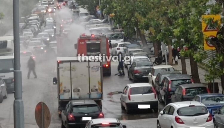 Φωτιά στην ανατολική Θεσσαλονίκη