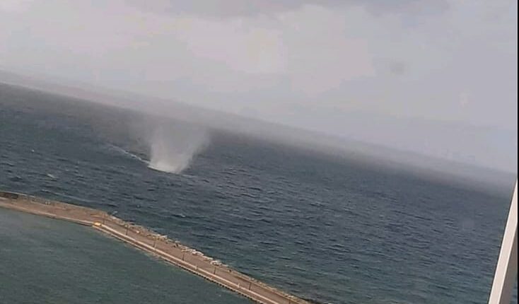 Υδροστρόβιλος στη Λέσβο