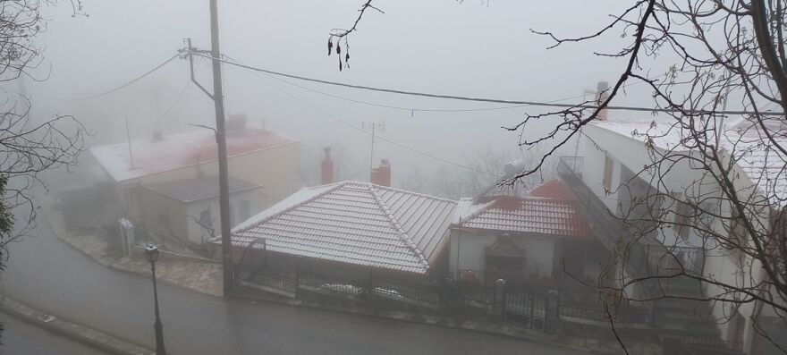 Χιόνια στη Λάρισα