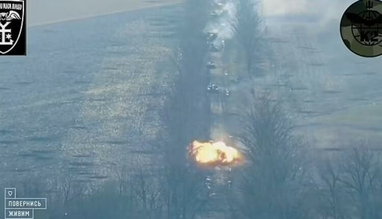 Καταστροφή τεθωρακισμένου στο Ντονέτσκ