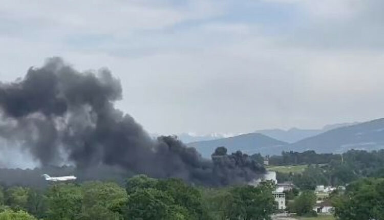 Φωτιά στο αεροδρόμιο της Γενεύης στην Ελβετία